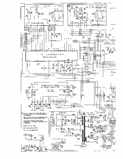 philips 20pt1354/58 shematic diagram circuit